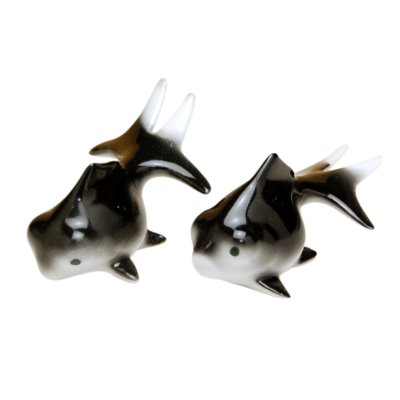 [Made in Japan] Demekin goldfish (Black & Black) Ornament doll