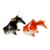 [Made in Japan] Demekin goldfish (Black & Red)Ornament doll