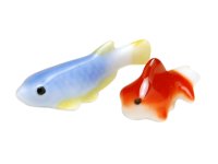 Figurine Medaka killifish & Demekin Goldfish mini