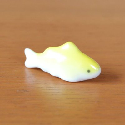Photo2: Figurine Mini koi mini-sized carp yellow