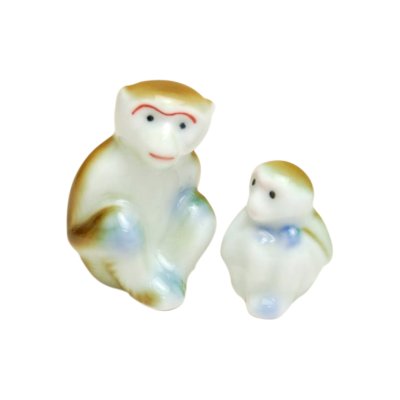 [Made in Japan] Saru monkey (pair) Ornament doll