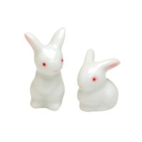 Figurine Shiro usagi Rabbit (pair)