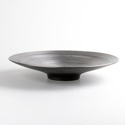 Photo2: Large Plate Sendan Platinum (22.4cm/8.8in)