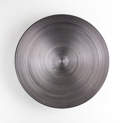 Photo3: Large Plate Sendan Platinum (22.4cm/8.8in)