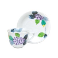 Coffee Cup and Saucer Somenishiki Ajisai Hydrangea