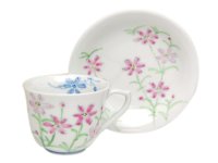 Somenishiki cosmos Cup and saucer