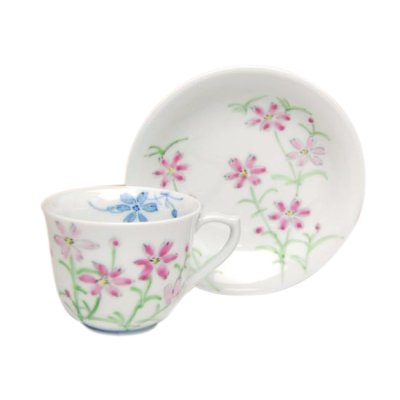 [Made in Japan] Somenishiki cosmos Cup and saucer