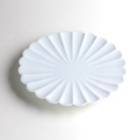 Medium Plate Hakuji Kiku gata  (15.4cm/6.1in)