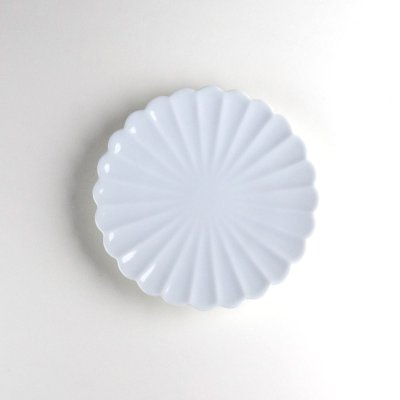 Photo2: Medium Plate Hakuji Kiku gata  (12.2cm/4.8in)