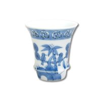 Sake Cup Fuku kachou (Vertical) SAKE GLASS