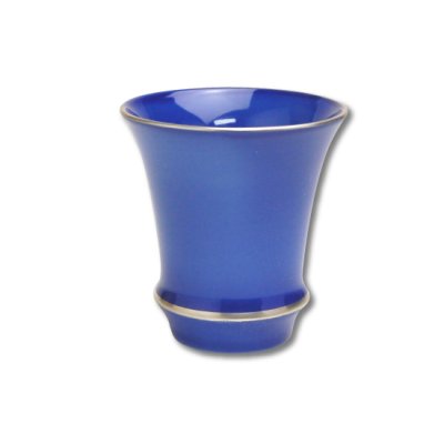 [Made in Japan] Ruri blue (Vertical) SAKE GLASS