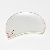 Medium Plate Ume hanabira Plum blossoms White (14.5cm/5.7in)