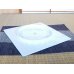 Photo3: Extra Large Square Plate (30cm) Nishiki araiso (Blue)