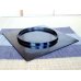 Photo3: Extra Large Square Plate (30cm) Nishiki araiso (Black)