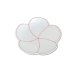 Photo1: Small Plate Sachiume White (9cm/3.5in) (1)