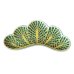 Photo1: Large Plate Sachi matsuba Pine needles Green (25cm/9.8in) (1)