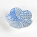 Photo1: Plum Blossom-Shaped Small Plate Nishiki Shonzui Blue (9 cm/3.5 in) (1)