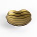 Photo4: Gourd-Shaped Small Plate Nishiki Kinsai Gold (9 cm/3.5 in) (4)