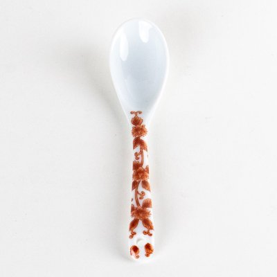 Photo5: Porcelain Dessert Spoon Karakusa Red