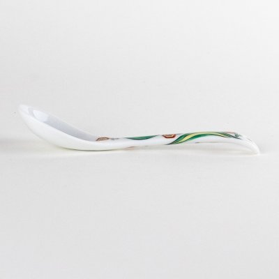 Photo3: Porcelain Dessert Spoon Ryusui Green