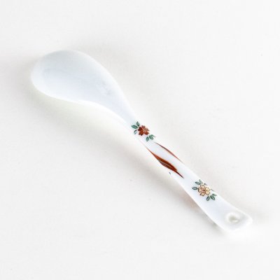 Photo5: Porcelain Dessert Spoon Ryusui Red