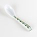 Photo1: Porcelain Dessert Spoon Nishiki-Hanakarakusa Green (1)