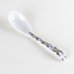 Photo1: Porcelain Dessert Spoon Nishiki-Hanakarakusa Purple (1)