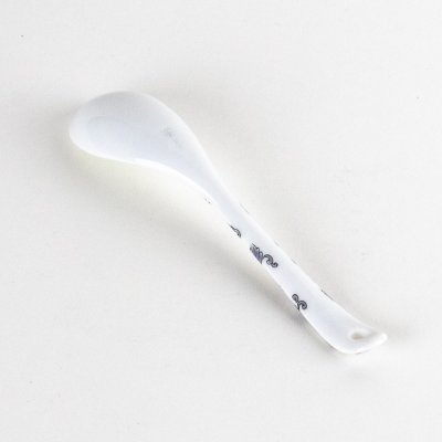 Photo5: Porcelain Dessert Spoon Nishiki-Hanakarakusa Purple