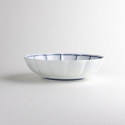 Photo4: Medium Bowl Sometsuke fuchidori sen (12.8cm/5in)