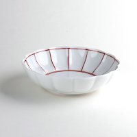 Medium Bowl Akae fuchidori sen (12.8cm/5in)