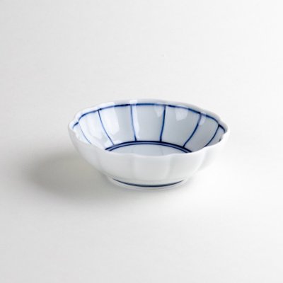 Photo1: Small Bowl Sometsuke fuchidori sen (7.5cm/3in)