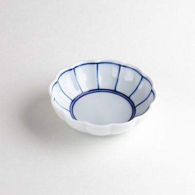 Photo2: Small Bowl Sometsuke fuchidori sen (7.5cm/3in)
