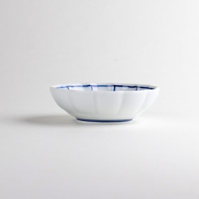 Photo4: Small Bowl Sometsuke fuchidori sen (7.5cm/3in)