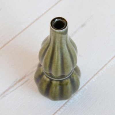 Photo3: Single-Flower Vase Olive