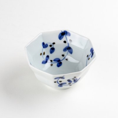 Photo3: Small Bowl Sometsuke sabi karakusa (8.5cm/3.3in)