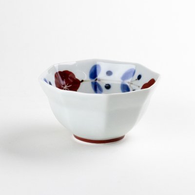 Photo1: Small Bowl Akabana tsunagi (8.5cm/3.3in)