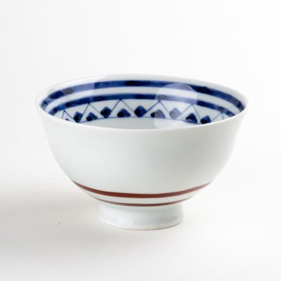 Photo1: Rice Bowl Kensaki mon Red