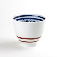 Yunomi Tea Cup for Green Tea Kensaki mon Red