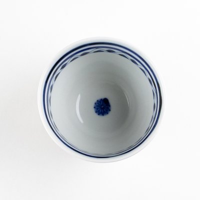 Photo3: Yunomi Tea Cup for Green Tea Kensaki mon Red