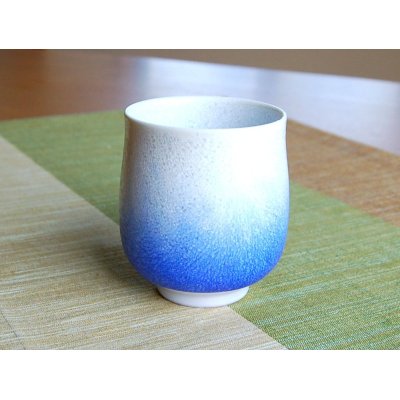 Photo2: Yunomi Tea Cup for Green Tea Aizome suiteki (Small)