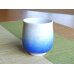 Photo2: Yunomi Tea Cup for Green Tea Aizome suiteki (Small) (2)