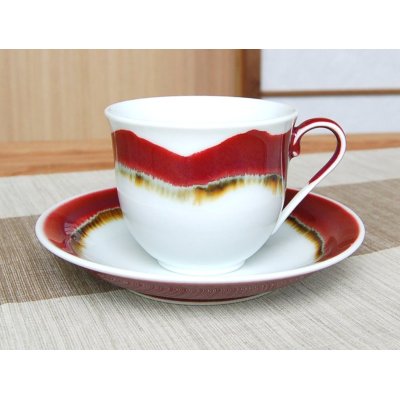 Photo2: Silk road Cup and saucer