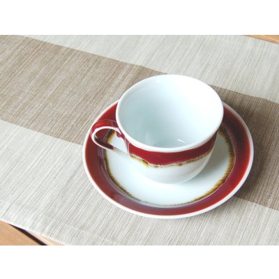 Photo3: Coffee Cup and Saucer Silk road