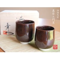 Yunomi Tea Cup for Green Tea Yuteki Tenmoku (pair)