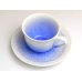 Photo3: Coffee Cup and Saucer Aizome suiteki