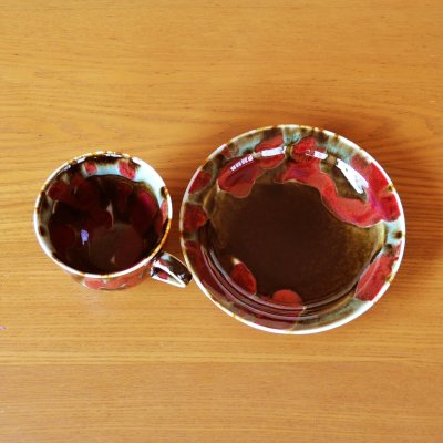 Photo5: Coffee Cup and Saucer Yume | Kusuo Baba's work in Shinemon Kiln