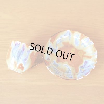 Photo5: Coffee Cup and Saucer Kirameki | Kusuo Baba's work in Shinemon Kiln