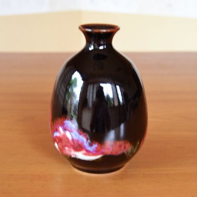 Photo6: Sake set 1 pc Tokkuri bottle and 2 pcs Cups Sankei | Kusuo Baba's work in Shinemon Kiln