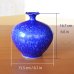Photo5: Vase Ruri Blue | Shinemon Kiln work (5)