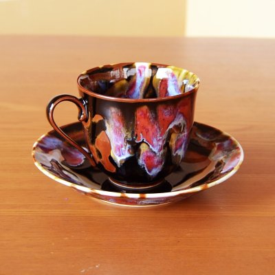 Photo3: Coffee Cup and Saucer Yoh | Kusuo Baba's work in Shinemon Kiln